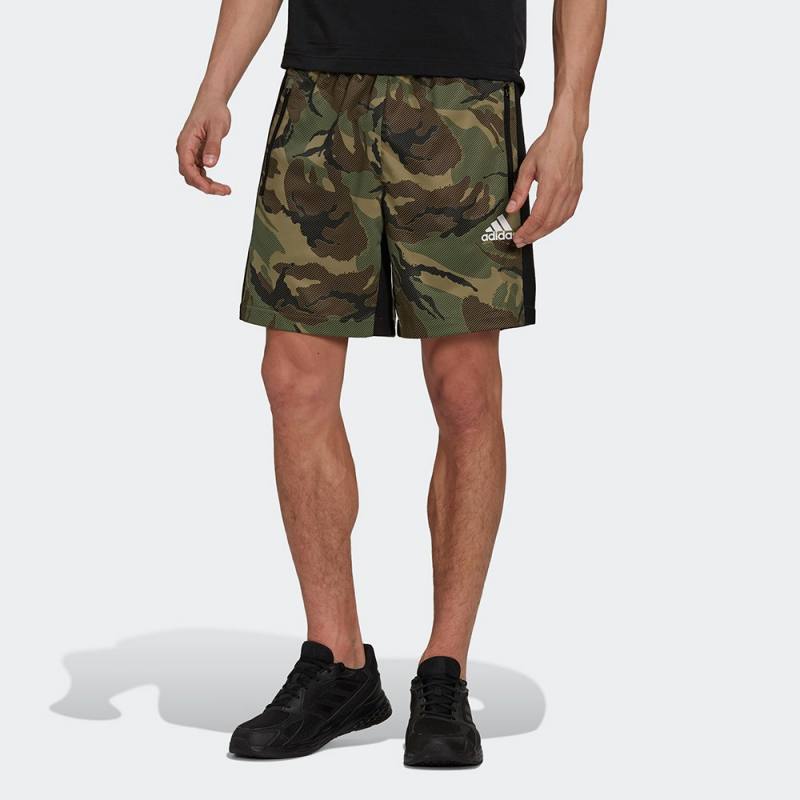 Adidas AEROREADY Designed to Move Sport Camo-Print Shorts