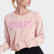 BODYTALK SNAPS CROPPED LOOSE HOODIE