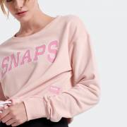 BODYTALK SNAPS CROPPED LOOSE HOODIE