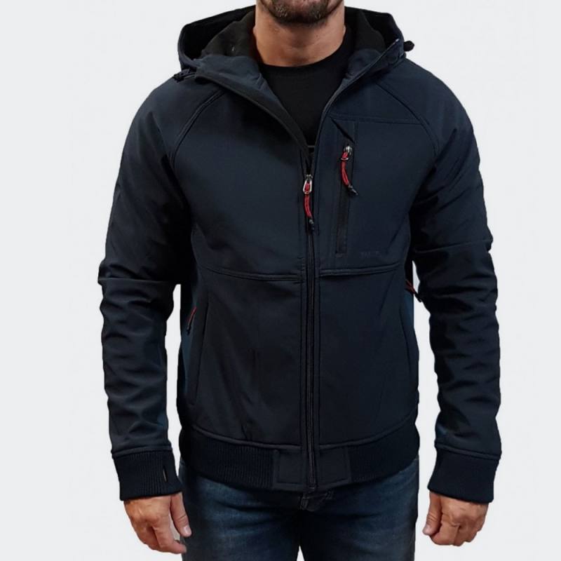 Emerson Soft Shell Ribbed Jacket with Hood