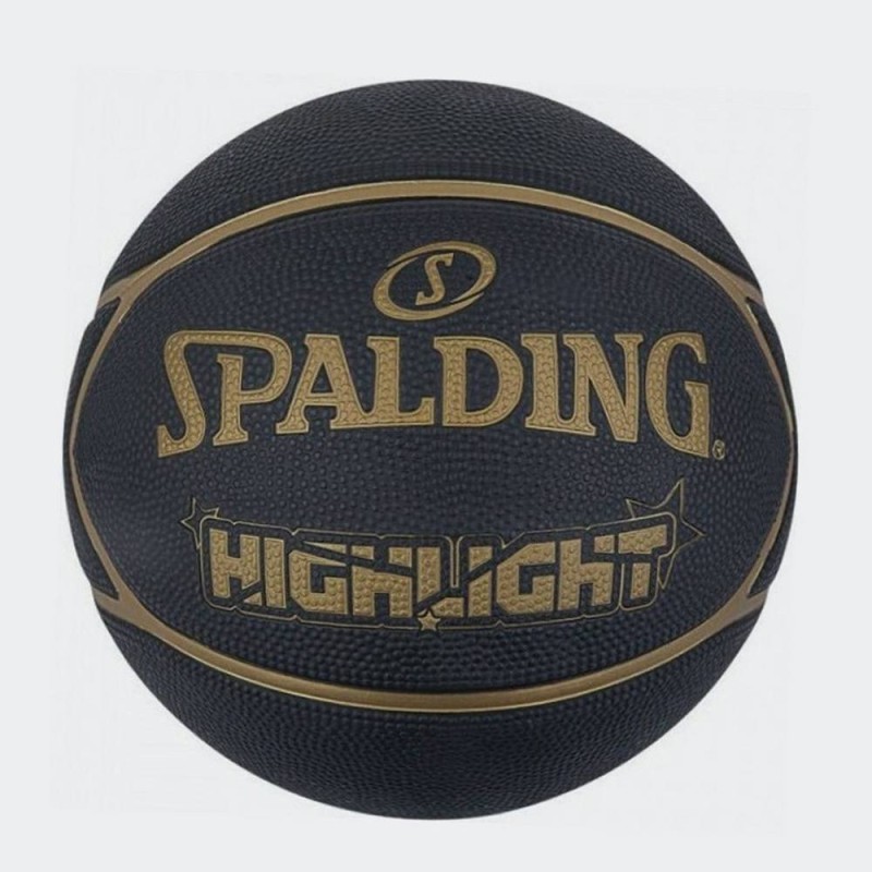 SPALDING HIGHLIGHT RUBBER BASKETBALL