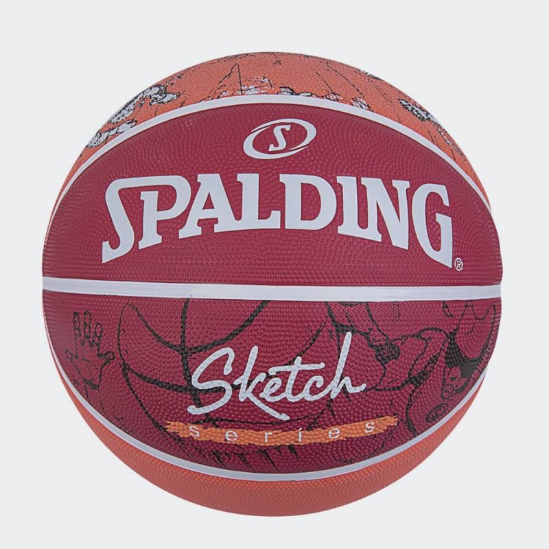 Spalding Sketch Dribble Sz7 Rubber Basketball
