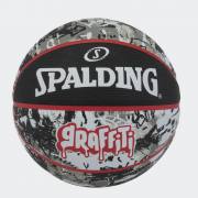 Spalding Black Red Graffiti