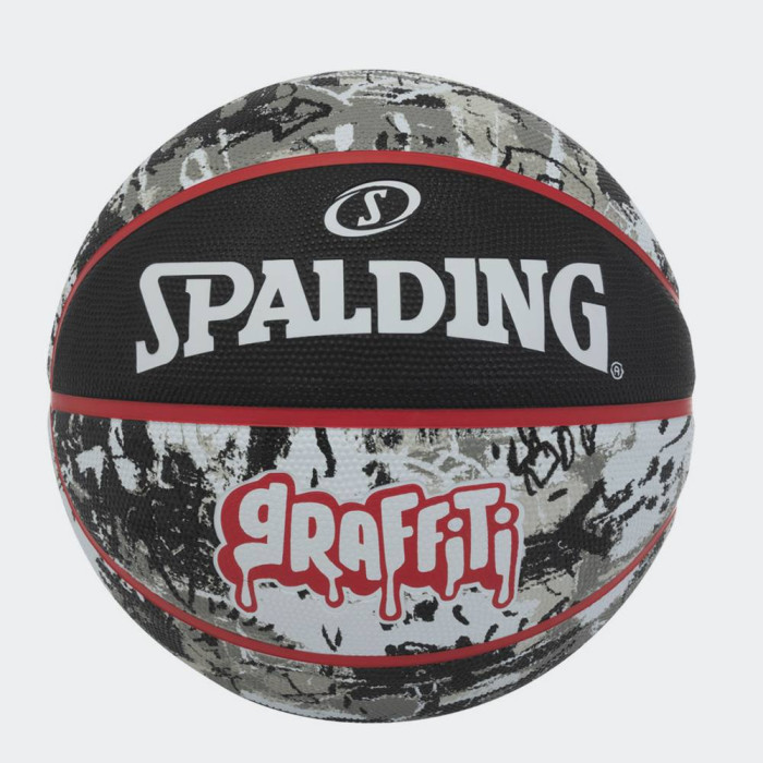 Spalding Black Red Graffiti