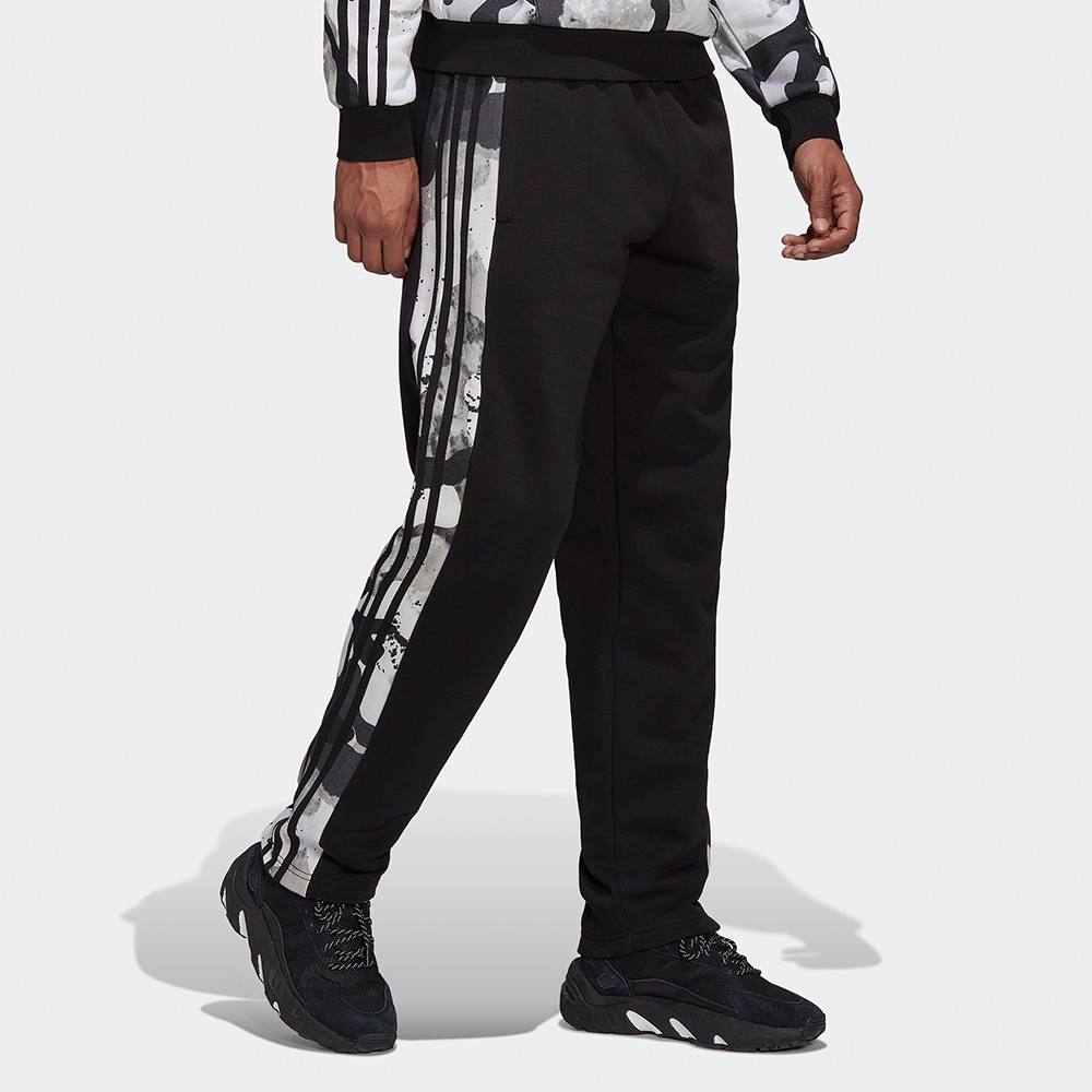 Adidas Camo Stripes Men's Sweat Pants Black-Wild Pine-Multicolor GN1861