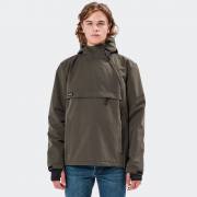 BASEHIT  Men's Pullover Jacket with Hood KHAKI