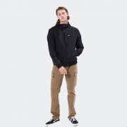 BASEHIT Men's Ribbed Jacket with Hood BLACK