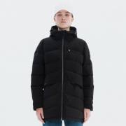 BASEHIT Women's P.P.Down Long Jacket with Hood