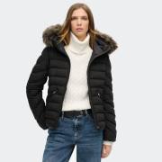 SUPERDRY FUJI FAUX FUR HOOD PADDED JKT 