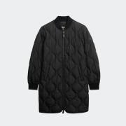 SUPERDRY D1 STUD LONG QUILTED LINER JACKET
