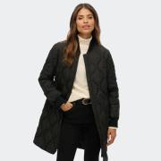 SUPERDRY D1 STUD LONG QUILTED LINER JACKET