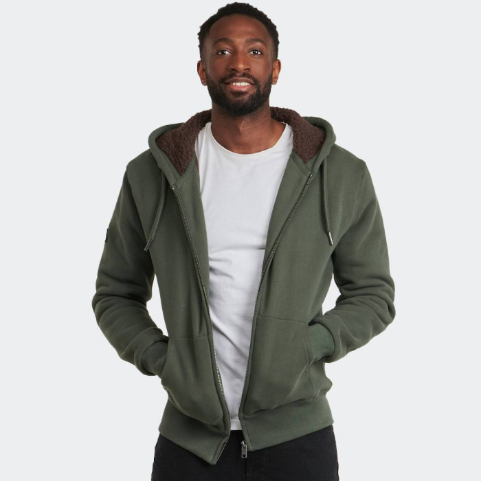 SUPERDRY D2 OVIN BORG LINED ZIPHOOD