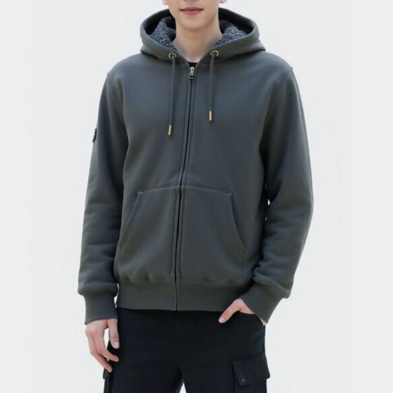 SUPERDRY D2 OVIN BORG LINED ZIPHOOD