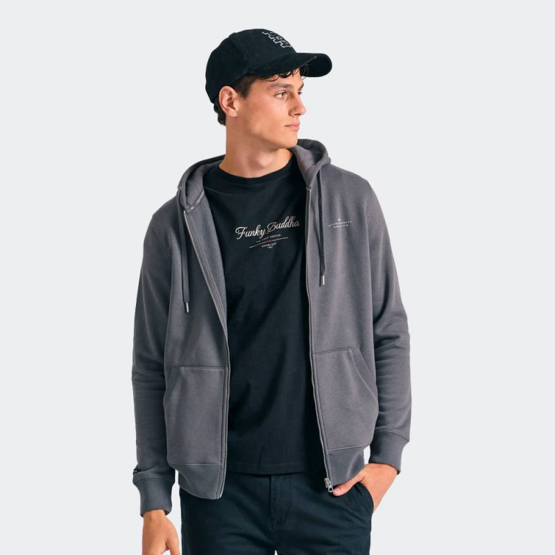 FUNKY BUDDHA Men's Zip Up Hoodie