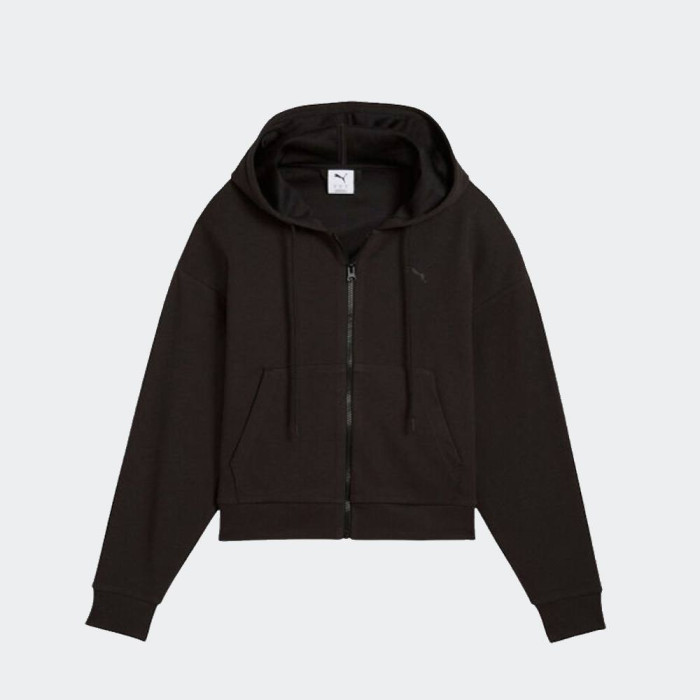 PUMA ESS ELEVATED Satin FZ Hoodie FL