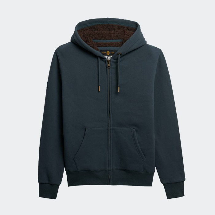 SUPERDRY D2 OVIN BORG LINED ZIPHOOD