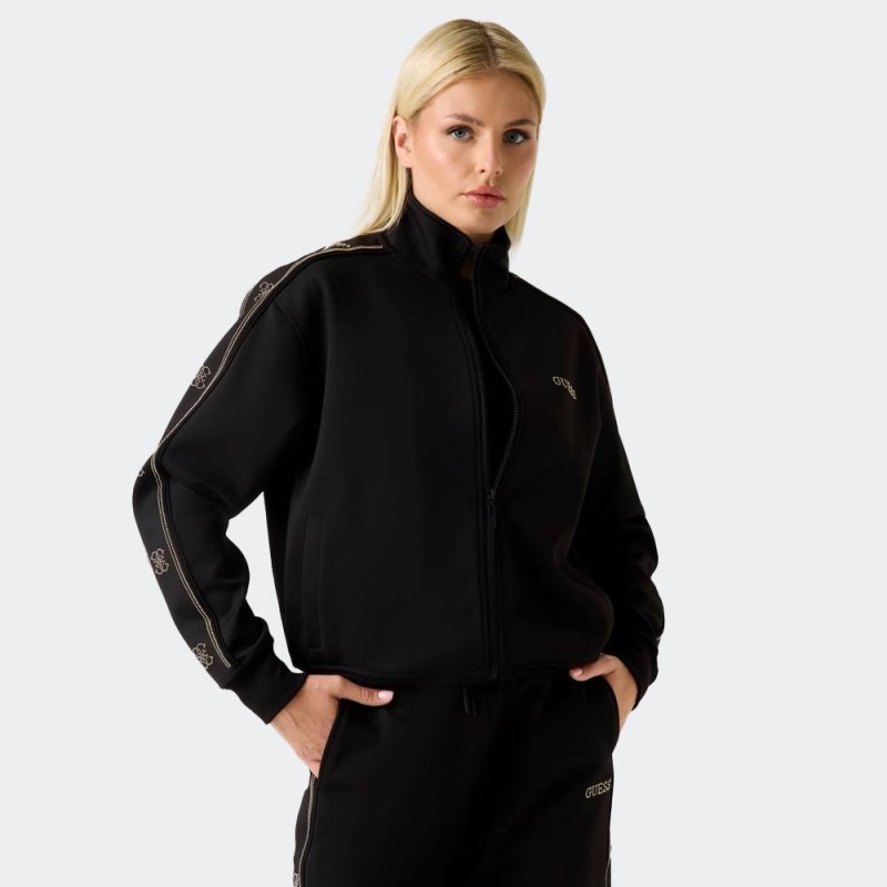GUESS OCTAVIA HIGH NECK PULL ZIP SWE