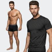GUESS CN TEE SHIRT + TRUNK GIFT SET