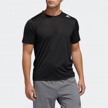 ADIDAS FREELIFT SPORT FITTED 3-STRIPES TEE