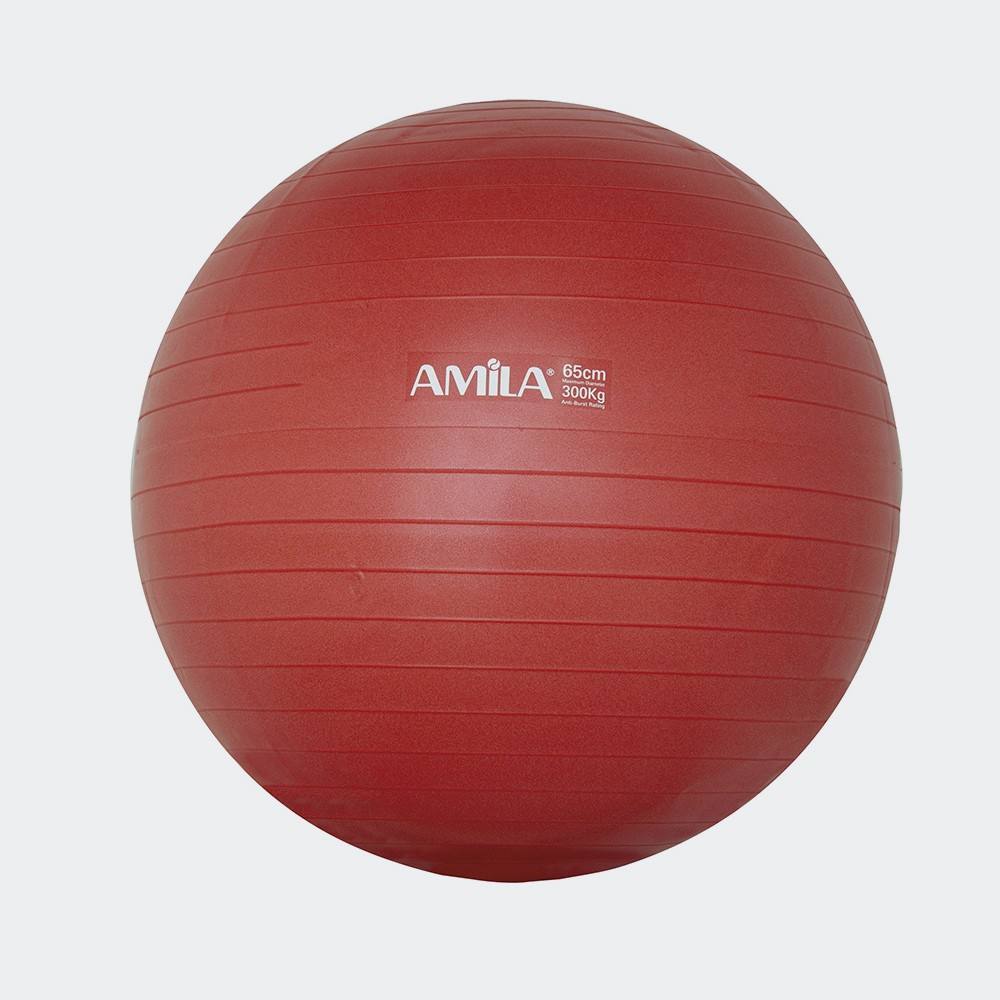 AMILA ΜΠΑΛΑ ΓΥΜΝΑΣΤΙΚΗΣ GYMBALL 65cm ΚOKKINH