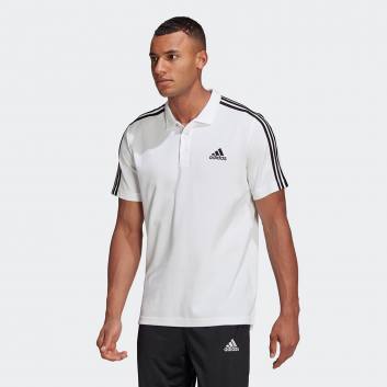 Adidas Essentials Pique Small Logo 3-Stripes Polo Shirt