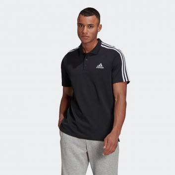 Adidas Essentials Pique Small Logo 3-Stripes Polo Shirt