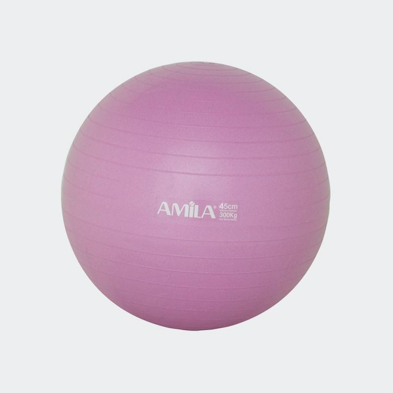 AMILA Μπάλα Γυμναστικής GYMBALL 45cm Ροζ Bulk