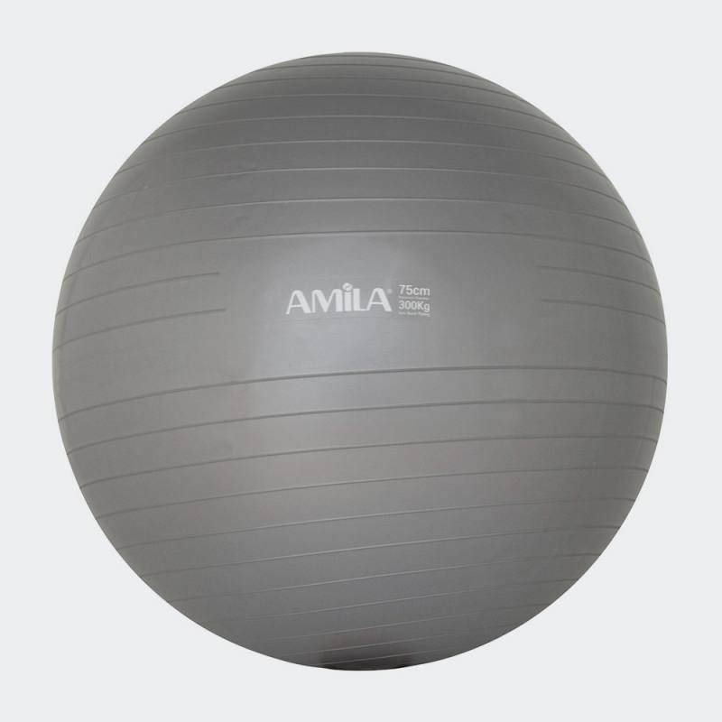 AMILA Μπάλα γυμναστικής AMILA GYMBALL 75cm Γκρι