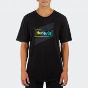 HURLEY M EVD WSH OAO SLASHED SS  T-SHIRT - BLACK